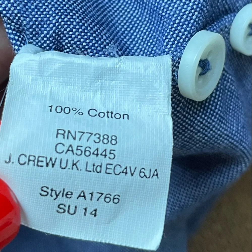 JCrew Two Toned Cotton Button Up. Size Medium.